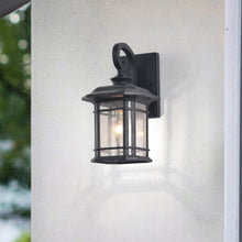Load image into Gallery viewer, RADIANCE goods 1 Light Black Outdoor Wall Sconce 13&quot; Tall

