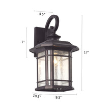 Load image into Gallery viewer, RADIANCE goods 1 Light Rubbed Bronze Outdoor Wall Sconce 17&quot; Tall
