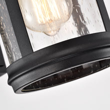 Load image into Gallery viewer, RADIANCE goods 1 Light Textured Black Outdoor Wall Sconce 12&quot; Tall
