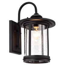 Load image into Gallery viewer, RADIANCE goods 1 Light Textured Black Outdoor Wall Sconce 16&quot; Tall
