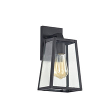 Load image into Gallery viewer, RADIANCE goods 1 Light Black Outdoor Wall Sconce 11&quot; Tall
