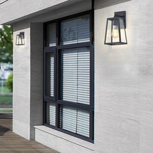 Load image into Gallery viewer, RADIANCE goods 1 Light Black Outdoor Wall Sconce 11&quot; Tall
