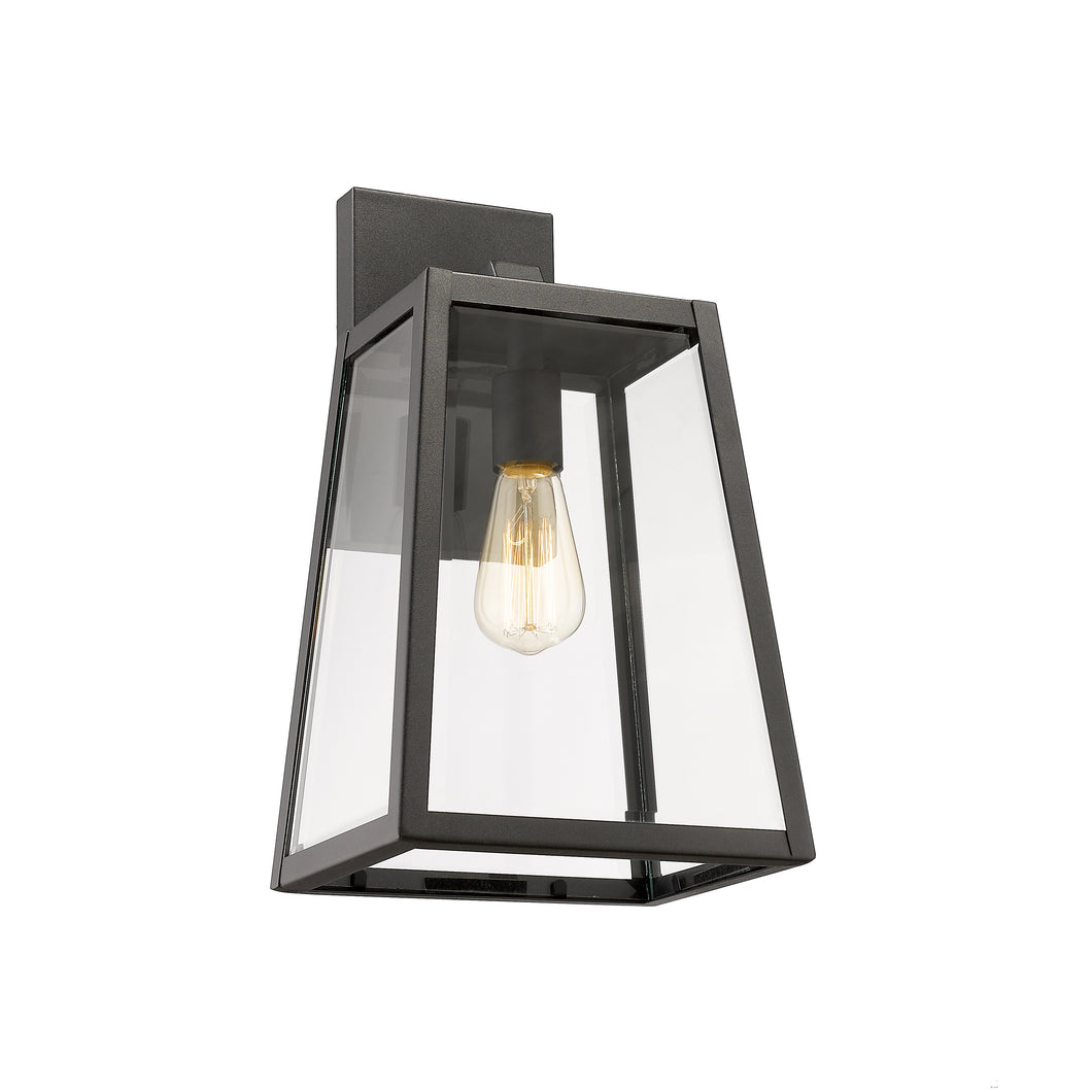 RADIANCE goods 1 Light Textured Black Outdoor Wall Sconce 16
