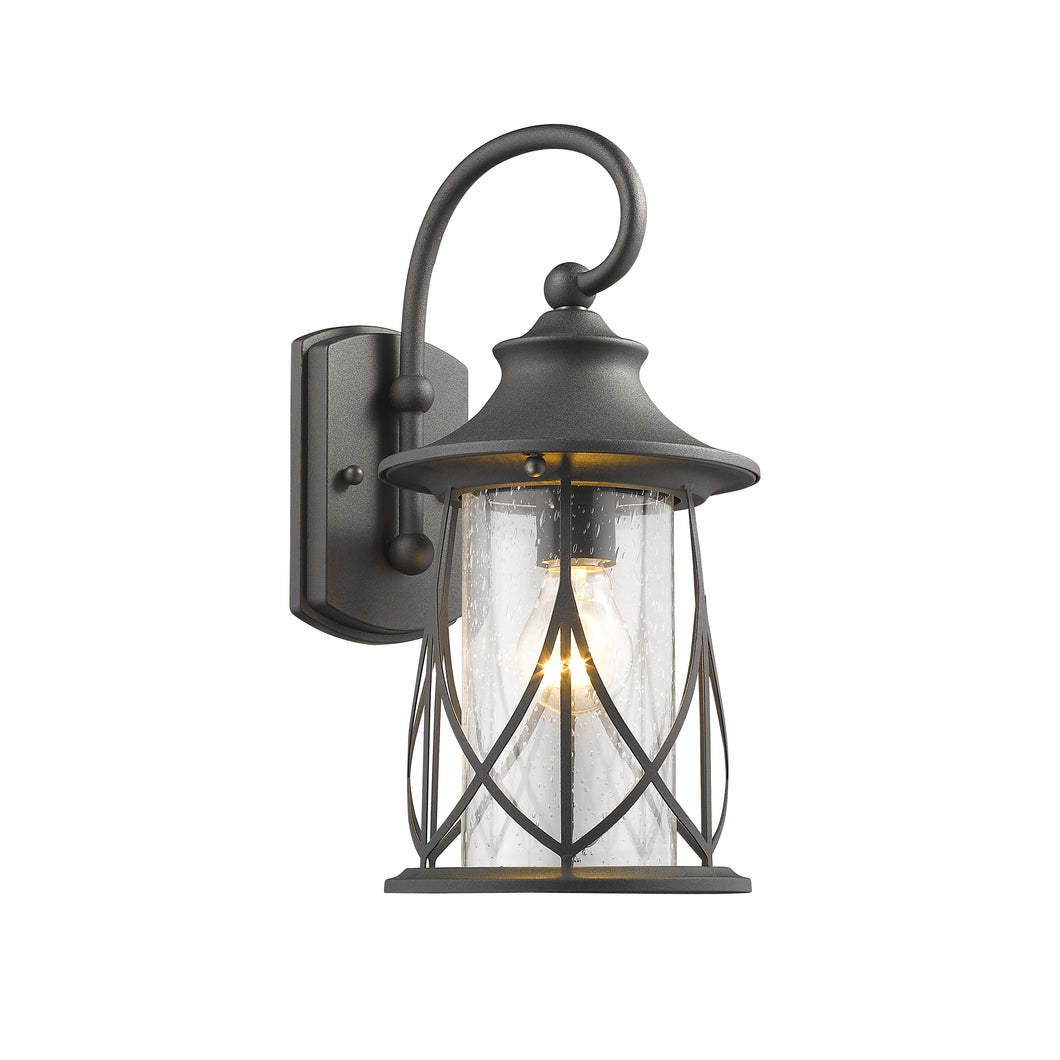 RADIANCE goods 1 Light Black Outdoor Wall Sconce 15