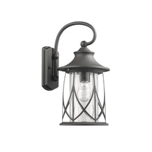Load image into Gallery viewer, RADIANCE goods 1 Light Black Outdoor Wall Sconce 15&quot; Tall
