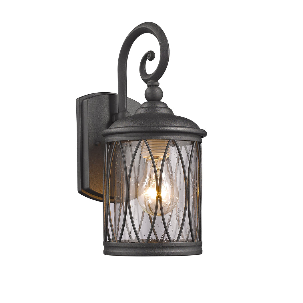 RADIANCE goods 1 Light Black Outdoor Wall Sconce 13