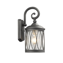 Load image into Gallery viewer, RADIANCE goods 1 Light Black Outdoor Wall Sconce 13&quot; Tall
