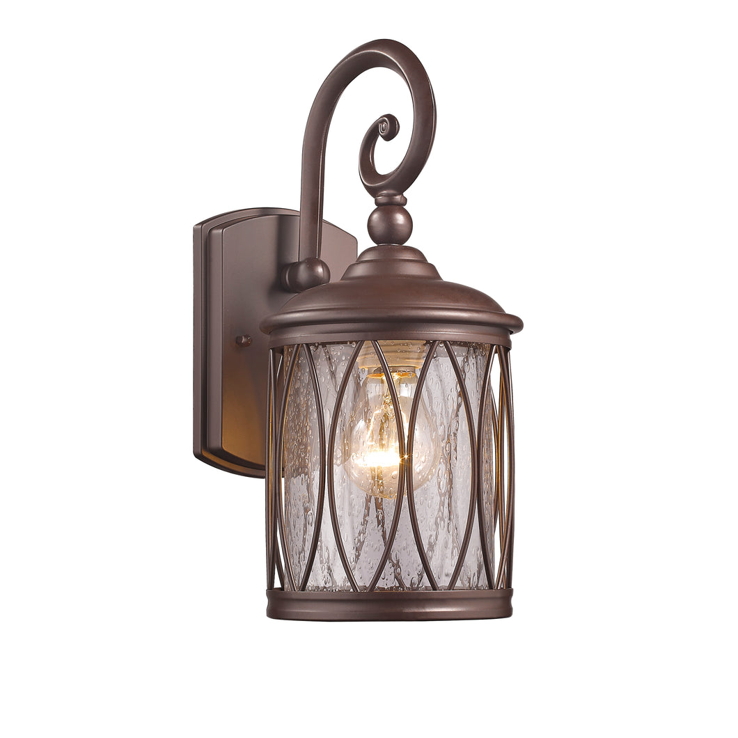 RADIANCE goods 1 Light Rubbed Bronze Outdoor Wall Sconce 13