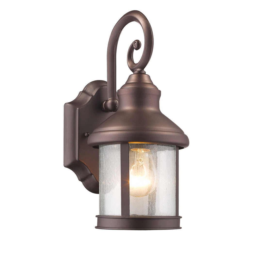 RADIANCE goods 1 Light Rubbed Bronze Outdoor Wall Sconce 12