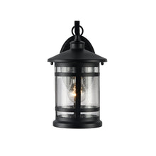 Load image into Gallery viewer, RADIANCE goods 1 Light Textured Black Outdoor Wall Sconce 11&quot; Tall
