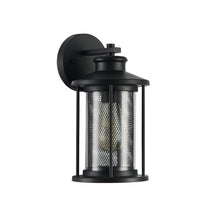 Load image into Gallery viewer, RADIANCE goods 1 Light Textured Black Outdoor Wall Sconce 11&quot; Tall
