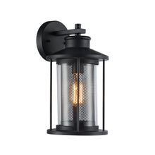 Load image into Gallery viewer, RADIANCE goods 1 Light Textured Black Outdoor Wall Sconce 14&quot; Tall

