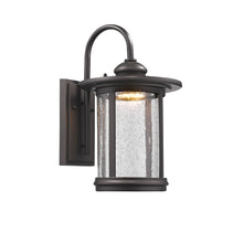 Load image into Gallery viewer, RADIANCE goods Embedded LED Rubbed Bronze Outdoor Wall Sconce 15&quot; Tall

