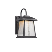 Load image into Gallery viewer, RADIANCE goods Embedded LED Textured Black Outdoor Wall Sconce 12&quot; Tall
