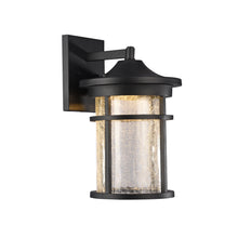 Load image into Gallery viewer, RADIANCE goods Embedded LED Textured Black Outdoor Wall Sconce 15&quot; Tall
