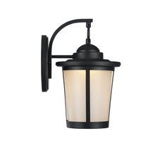 Load image into Gallery viewer, RADIANCE goods Embedded LED Textured Black Outdoor Wall Sconce 13&quot; Tall
