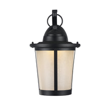 Load image into Gallery viewer, RADIANCE goods Embedded LED Textured Black Outdoor Wall Sconce 13&quot; Tall
