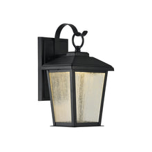 Load image into Gallery viewer, RADIANCE goods Embedded LED Textured Black Outdoor Wall Sconce 12&quot; Tall
