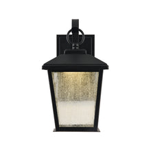 Load image into Gallery viewer, RADIANCE goods Embedded LED Textured Black Outdoor Wall Sconce 12&quot; Tall
