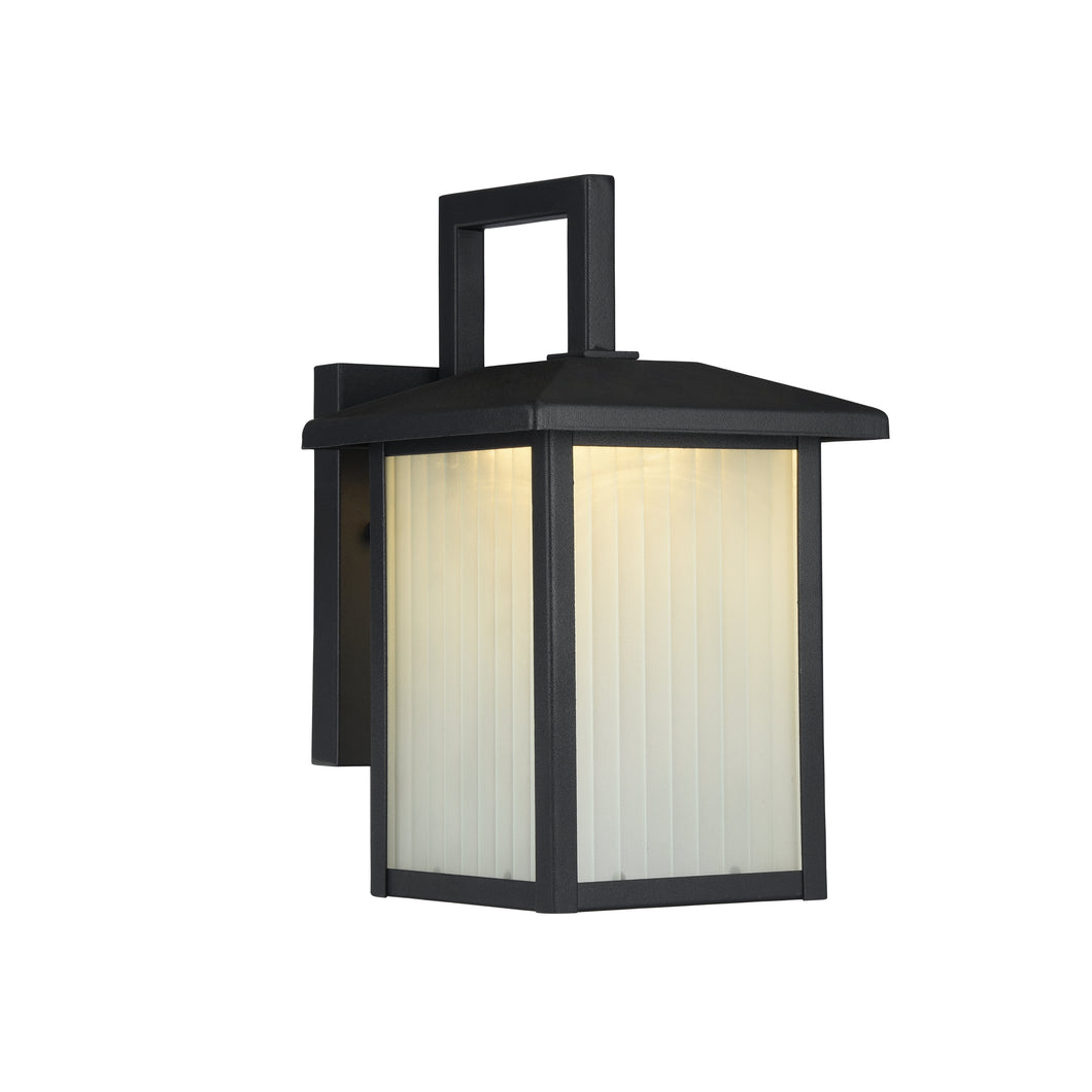 RADIANCE goods Embedded LED Textured Black Outdoor Wall Sconce 11