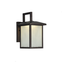Load image into Gallery viewer, RADIANCE goods Embedded LED Rubbed Bronze Outdoor Wall Sconce 11&quot; Tall
