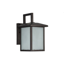 Load image into Gallery viewer, RADIANCE goods Embedded LED Rubbed Bronze Outdoor Wall Sconce 11&quot; Tall
