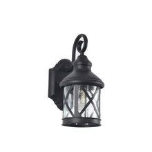 Load image into Gallery viewer, RADIANCE goods 1 Light Black Outdoor Wall Sconce 11&quot; Tall

