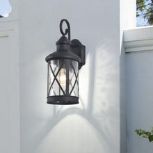 Load image into Gallery viewer, RADIANCE goods 1 Light Black Outdoor Wall Sconce 16&quot; Tall

