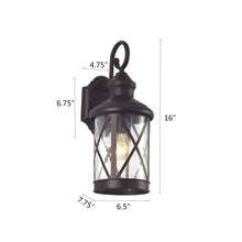 Load image into Gallery viewer, RADIANCE goods 1 Light Rubbed Bronze Outdoor Wall Sconce 16&quot; Tall
