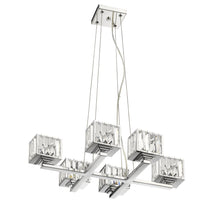 Load image into Gallery viewer, RADIANCE goods Contemporary 6 Light Chrome Chandelier 23&quot; Wide
