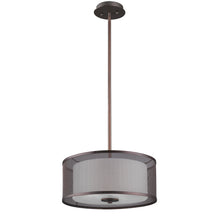 Load image into Gallery viewer, RADIANCE goods Transitional 3 Light Rubbed Bronze Ceiling Pendant 15&quot; Wide
