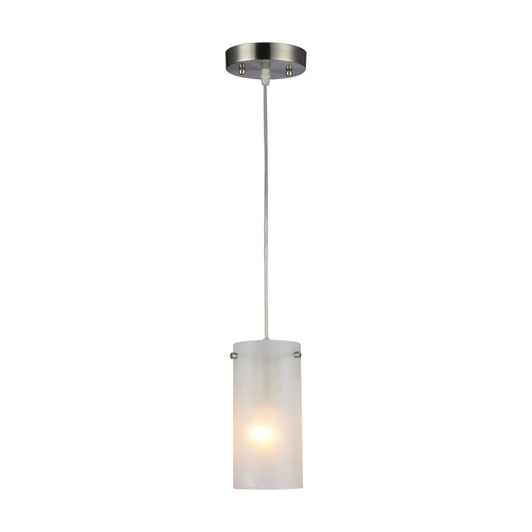 RADIANCE goods Transitional 1 Light Brushed Nickel Ceiling Pendant 4