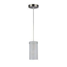 Load image into Gallery viewer, RADIANCE goods Transitional 1 Light Brushed Nickel Ceiling Pendant 4&quot; Wide
