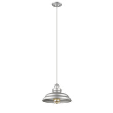Load image into Gallery viewer, RADIANCE goods Industrial-Style 1 Light Silver Painted Ceiling Pendant 10&quot; Wide
