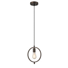 Load image into Gallery viewer, RADIANCE goods Industrial 1 Light Rubbed Bronze Ceiling Pendant 9&quot; Wide
