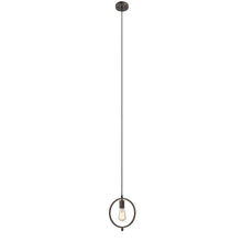 Load image into Gallery viewer, RADIANCE goods Industrial 1 Light Rubbed Bronze Ceiling Pendant 9&quot; Wide

