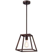 Load image into Gallery viewer, RADIANCE goods Industrial 1 Light Rubbed Bronze Ceiling Pendant 10&quot; Wide

