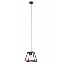 Load image into Gallery viewer, RADIANCE goods Industrial 1 Light Rubbed Bronze Ceiling Pendant 10&quot; Wide
