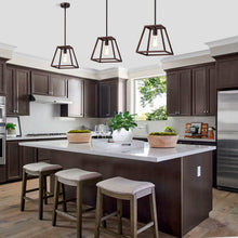 Load image into Gallery viewer, RADIANCE goods Industrial 1 Light Rubbed Bronze Ceiling Pendant 10&quot; Wide

