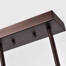Load image into Gallery viewer, RADIANCE goods Industrial 5 Light Oil Rubbed Bronze Island Pendant 38&quot; Wide
