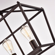 Load image into Gallery viewer, RADIANCE goods Industrial 5 Light Oil Rubbed Bronze Island Pendant 36&quot; Wide
