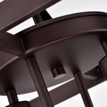 Load image into Gallery viewer, RADIANCE goods Industrial 4 Light Rubbed Bronze Ceiling Pendant 15&quot; Wide
