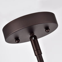 Load image into Gallery viewer, RADIANCE goods Industrial 4 Light Rubbed Bronze Ceiling Pendant 15&quot; Wide
