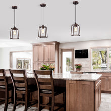 Load image into Gallery viewer, RADIANCE goods Industrial 1 Light Rubbed Bronze Ceiling Pendant 6&quot; Wide
