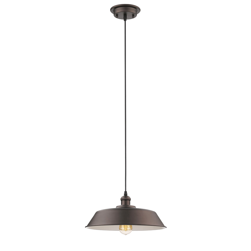RADIANCE goods Industrial 1 Light Rubbed Bronze Ceiling Pendant 14