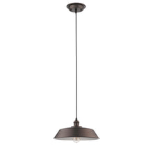 Load image into Gallery viewer, RADIANCE goods Industrial 1 Light Rubbed Bronze Ceiling Pendant 14&quot; Wide
