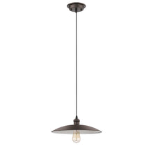 Load image into Gallery viewer, RADIANCE goods Industrial 1 Light Rubbed Bronze Ceiling Pendant 14&quot; Wide
