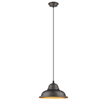 Load image into Gallery viewer, RADIANCE goods Industrial 1 Light Rubbed Bronze Ceiling Pendant 10&quot; Wide
