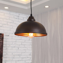Load image into Gallery viewer, RADIANCE goods Industrial 1 Light Rubbed Bronze Ceiling Pendant 10&quot; Wide
