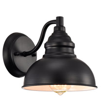 Load image into Gallery viewer, RADIANCE goods 1 Light Textured Black Indoor Wall Sconce 8&quot; Wide
